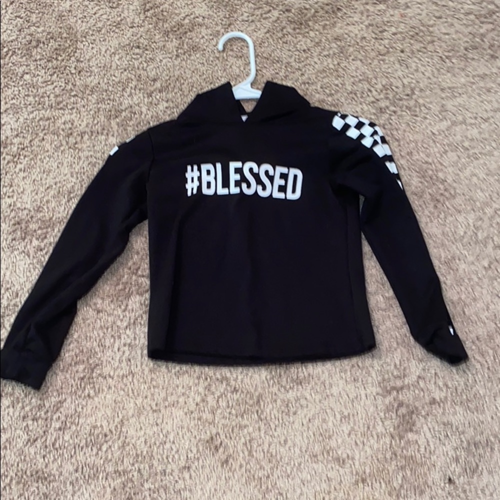 Checkered black blessed sweater